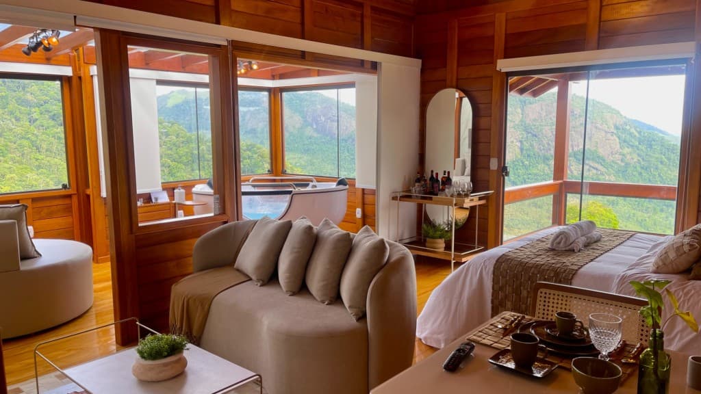 Ambiente da Cabana Vênus na Zucco Pousada